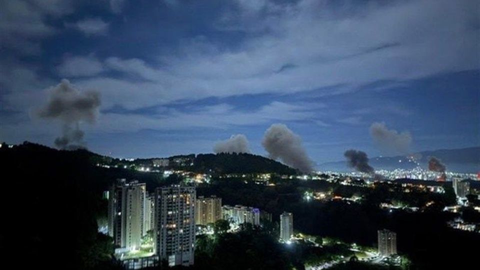 صدای انفجارهای مهیب در کاراکاس، پایتخت ونزوئلا